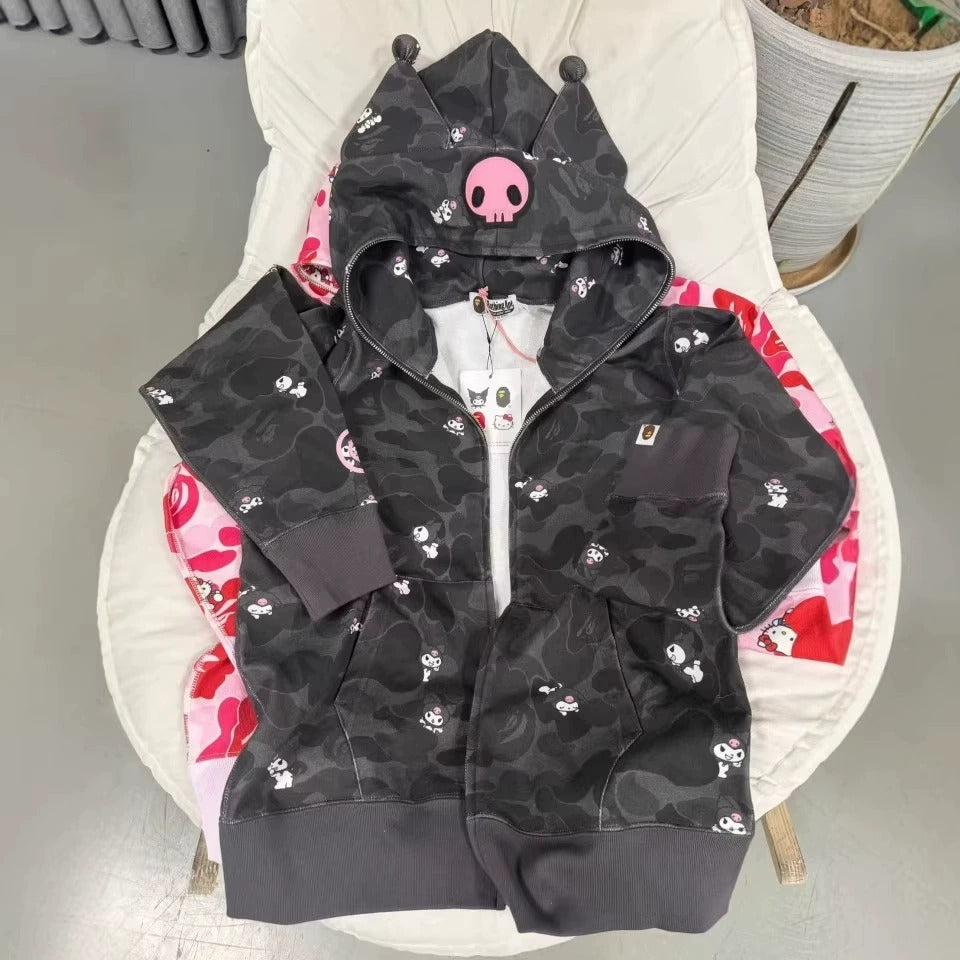 Kuromi hello kitty oversized hoodie g4