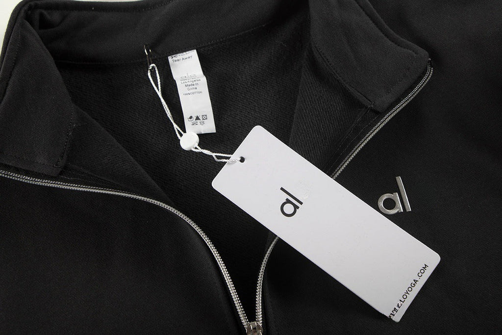 A-L-O Oversized Heavyweight Zip Hoodie Terry Fleece Streetwear Jacket