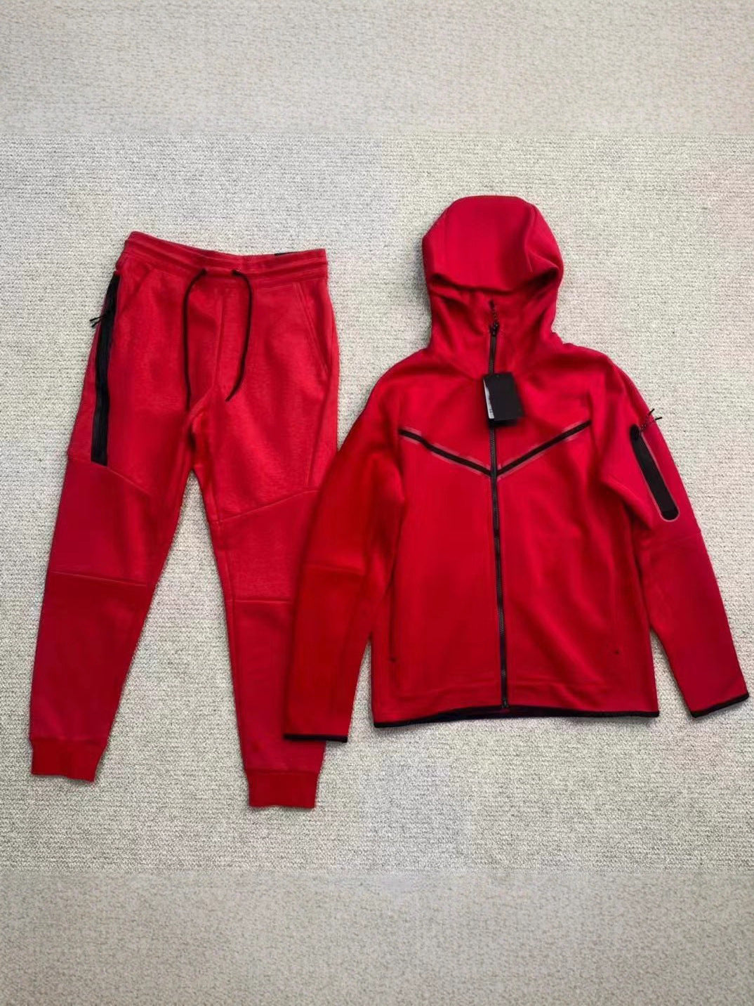 GMabcd 2025 slim fit casual sports hooded men's side zipper suit jacket