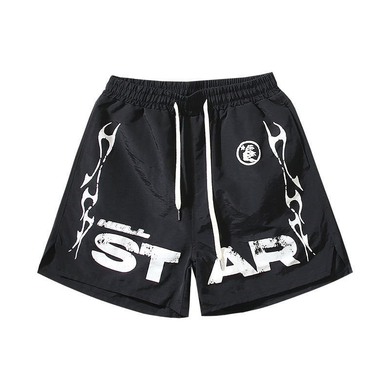 Washed Vintage Casual Shorts 2026 Summer New European and American Trendy Brand Five-Point Shorts