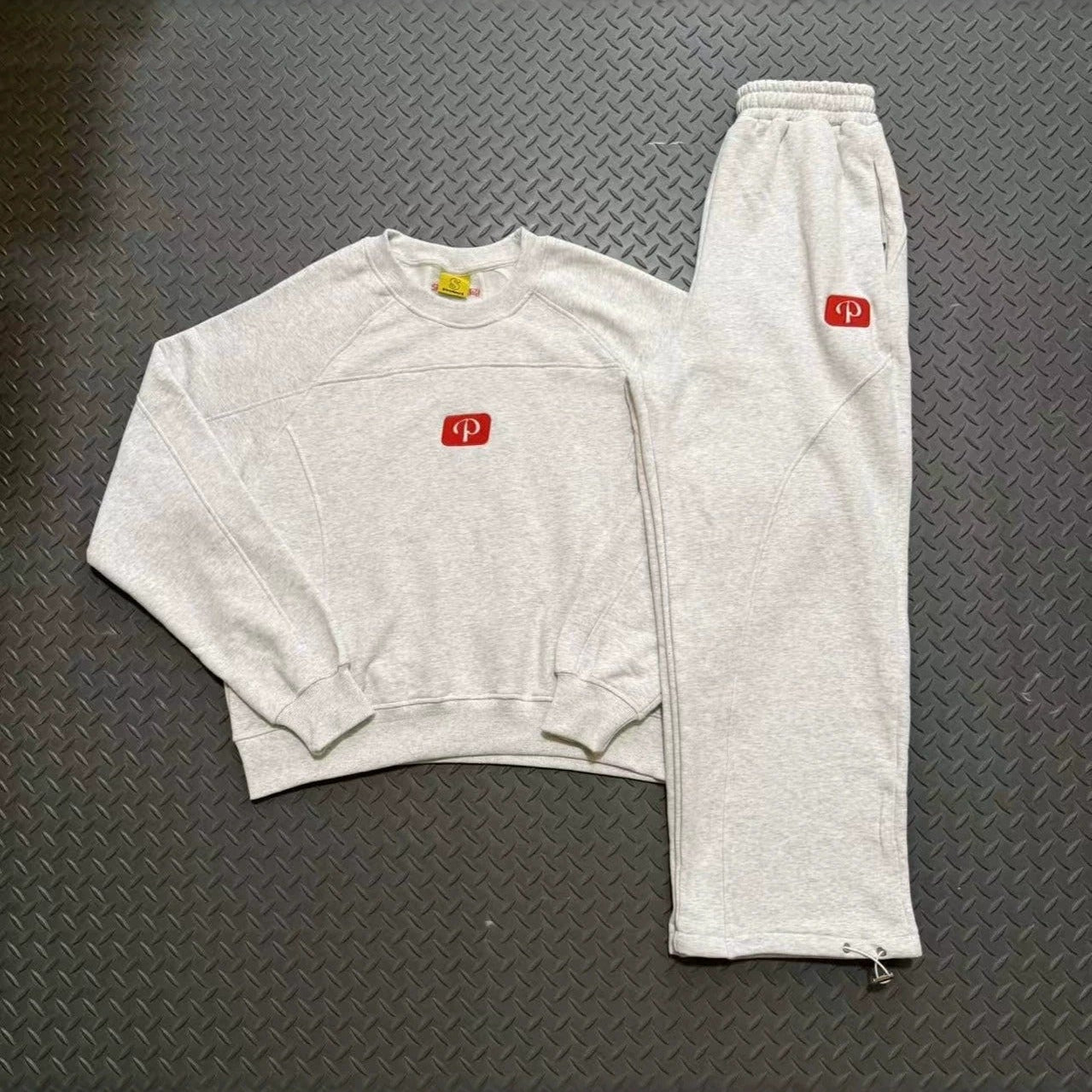 Protect loose sweatpants embroidered round neck sweatshirt set g1