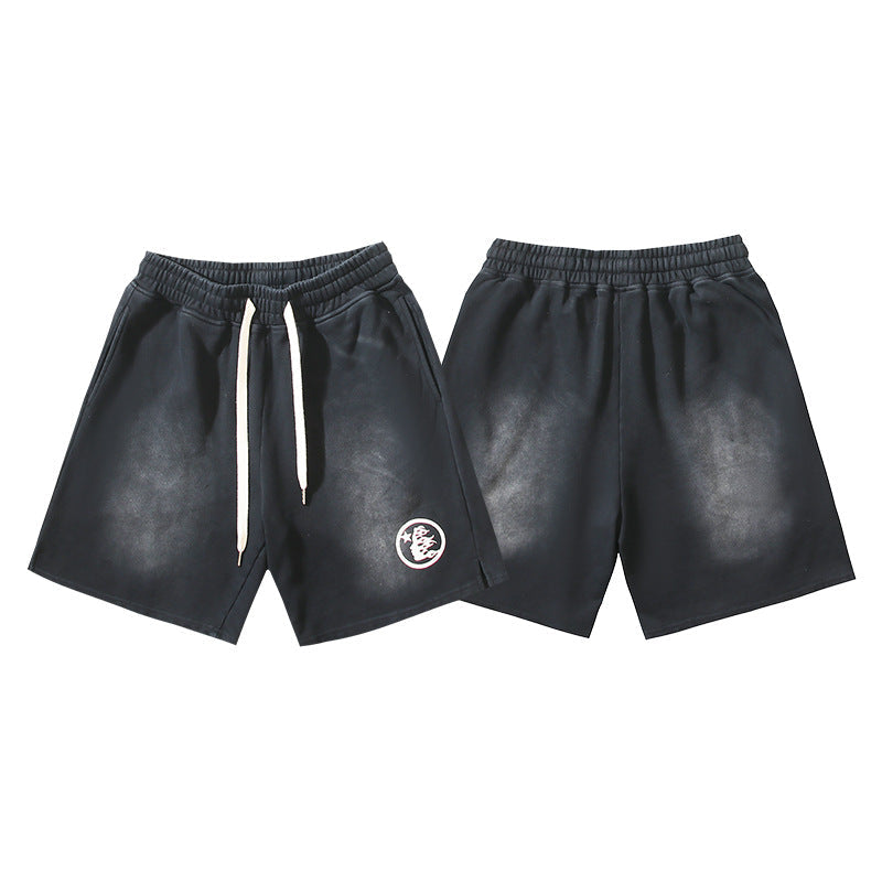 Washed Vintage Casual Shorts 2026 Summer New European and American Trendy Brand Five-Point Shorts
