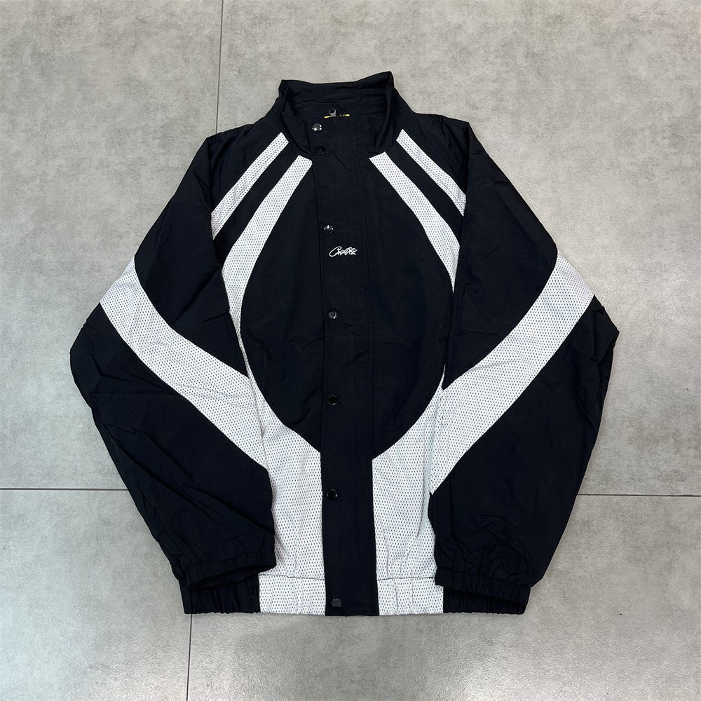 New Corteiz Suit men's embroidered sports suit with thin spring long pants and zipper
